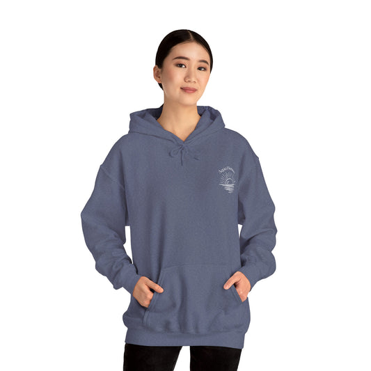 Aqua Horizon Heavy Blend™ Hooded Sweatshirt