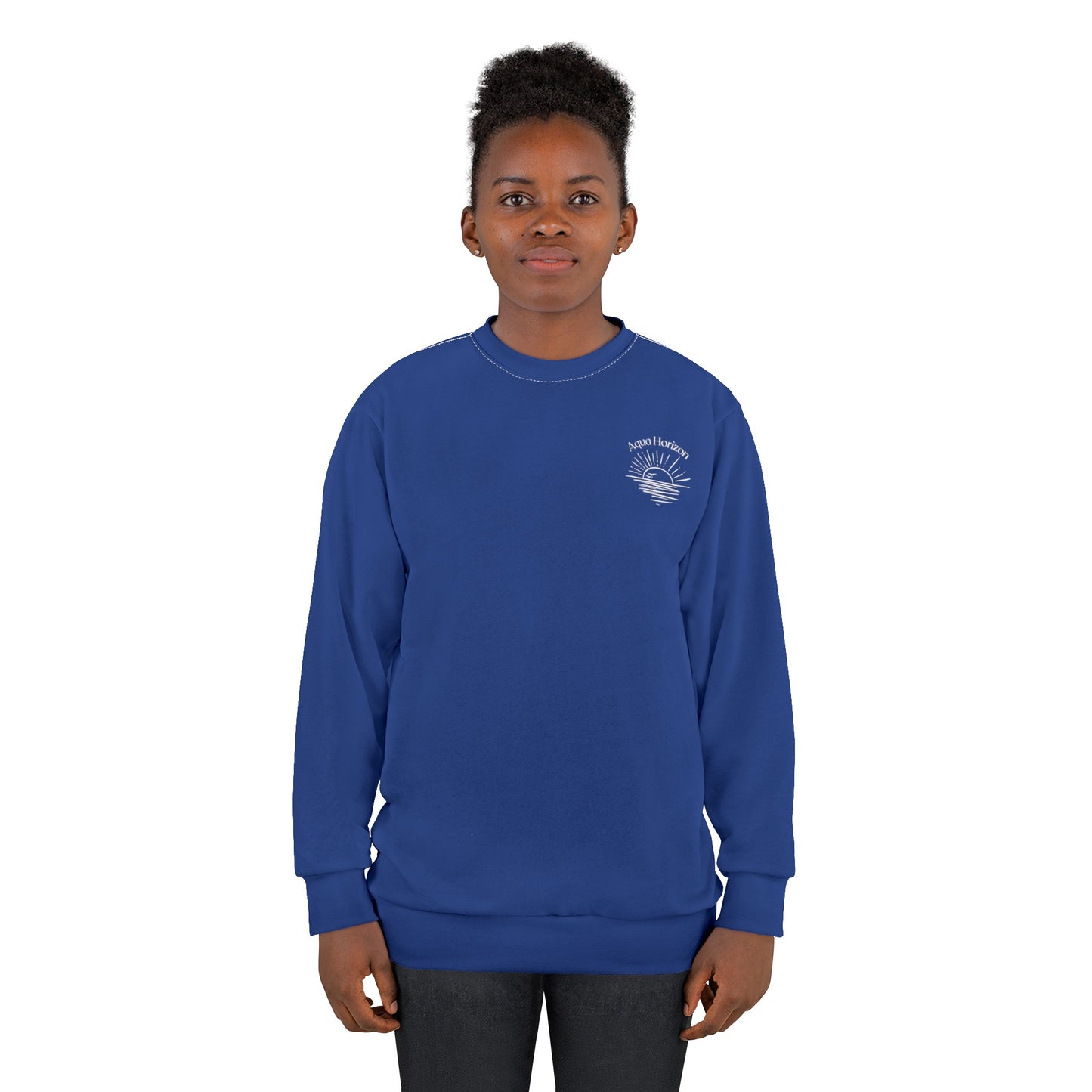 Aqua Horizon Sweatshirt (Dark Blue)