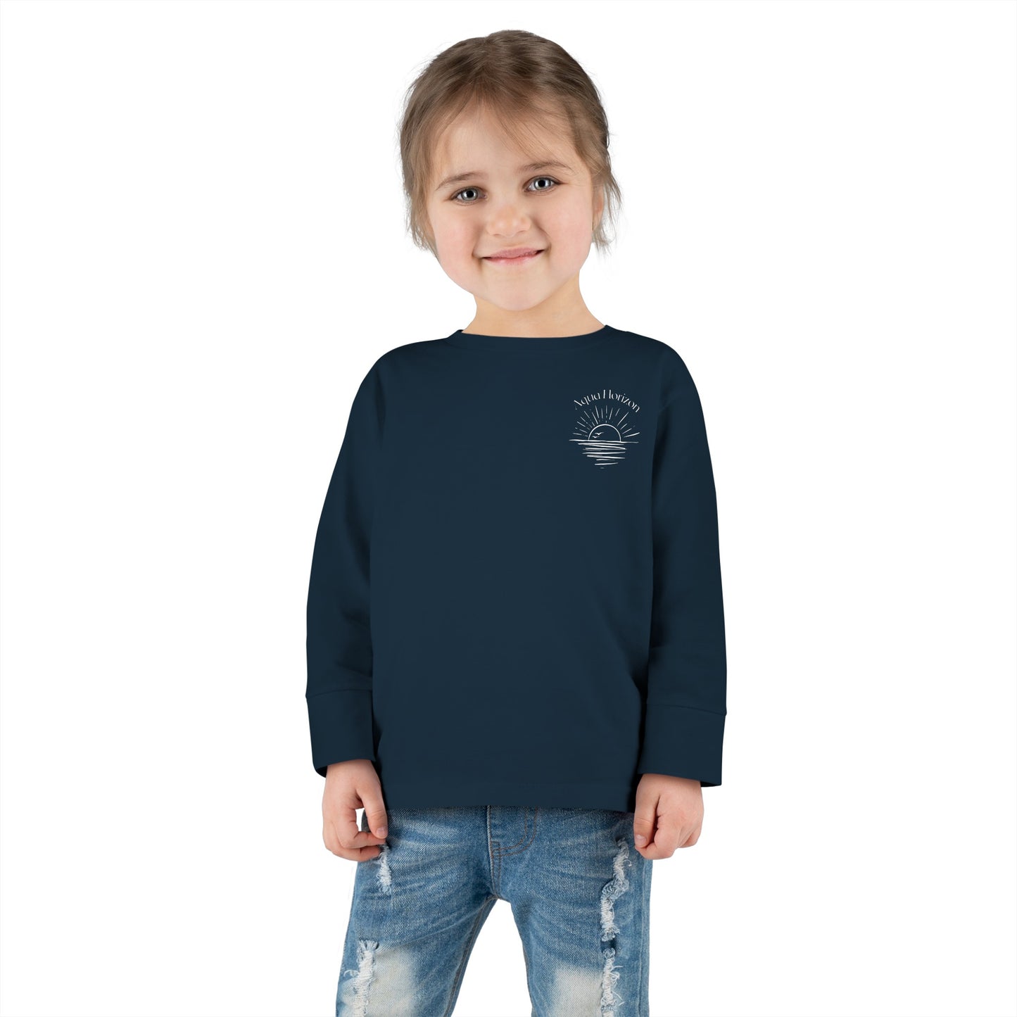 Aqua Horizon Toddler Long Sleeve Tee