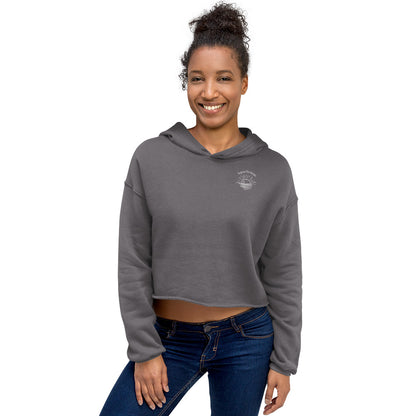 Aqua Horizon Woman's Crop Hoodie