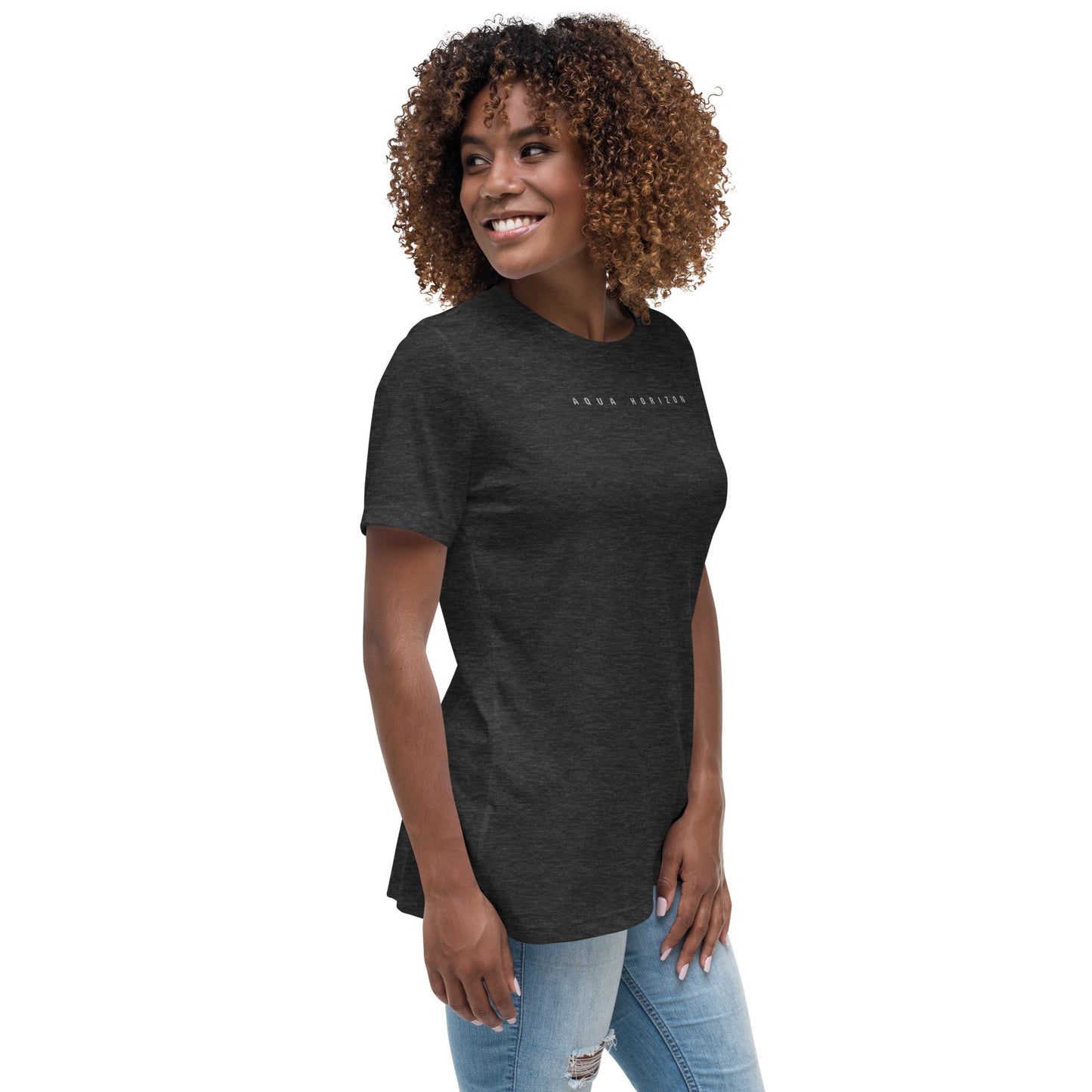 Aqua Horizon Relaxed Palm Women's T-Shirt