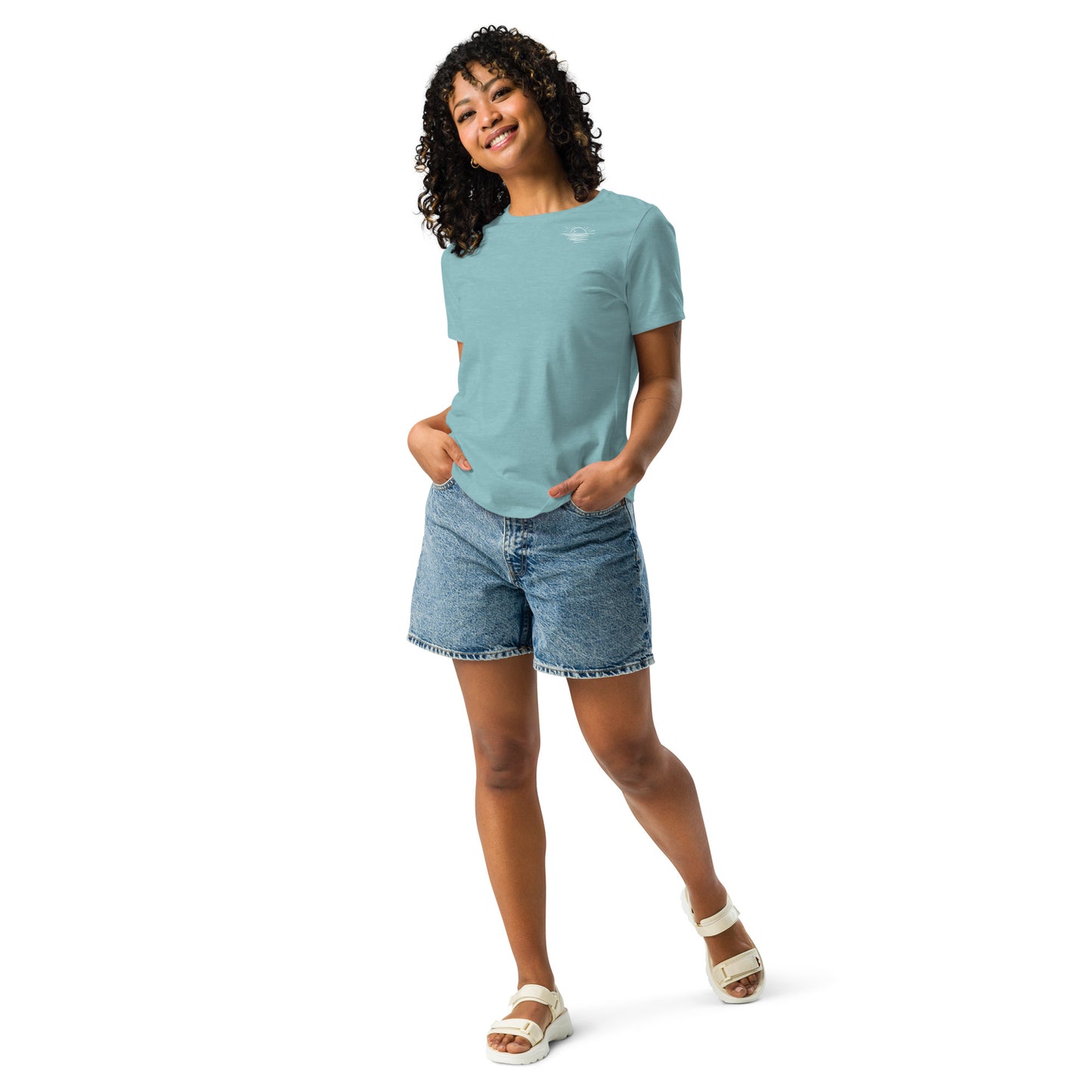 Aqua Horizon Women's Relaxed T-Shirt