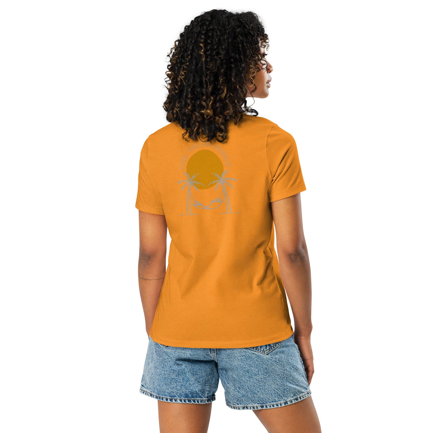 Aqua Horizon Relaxed Palm Women's T-Shirt